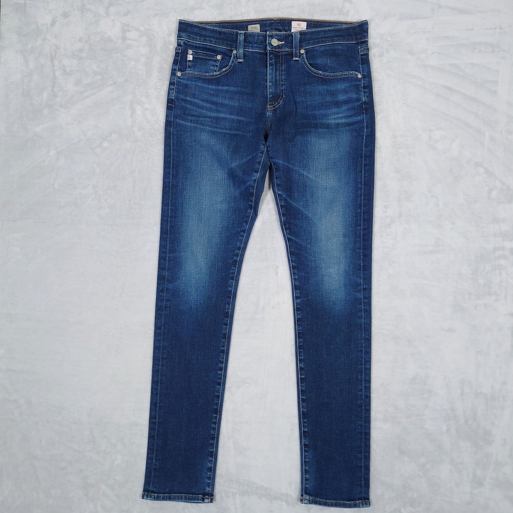 AG Adriano Goldschmied Nikki Jeans Women 29R (32) Relaxed Skinny Flex Blue USA